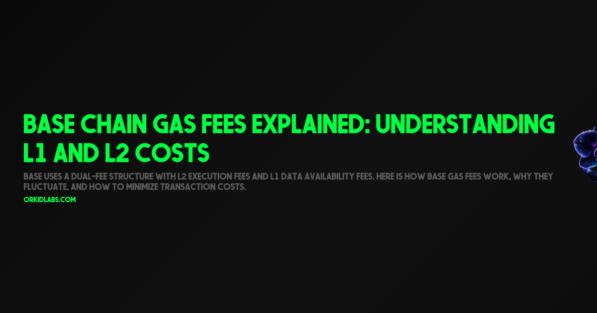 Base Chain Gas Fees Explained: Understanding L1 and L2 Costs