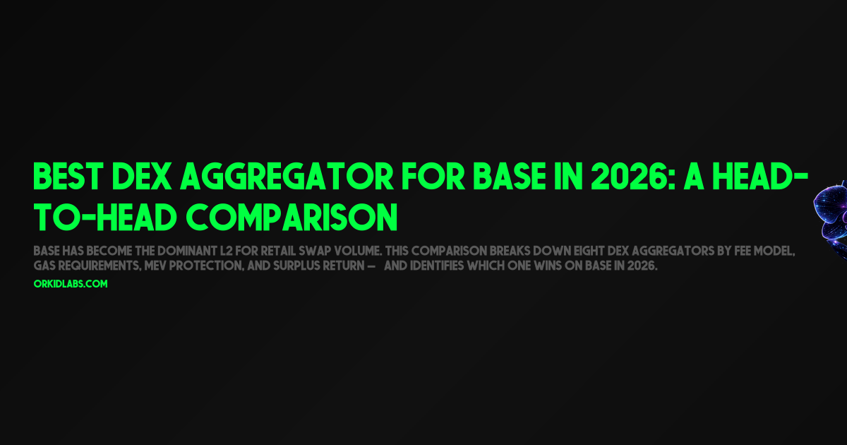 Best DEX Aggregator for Base in 2026: A Head-to-Head Comparison