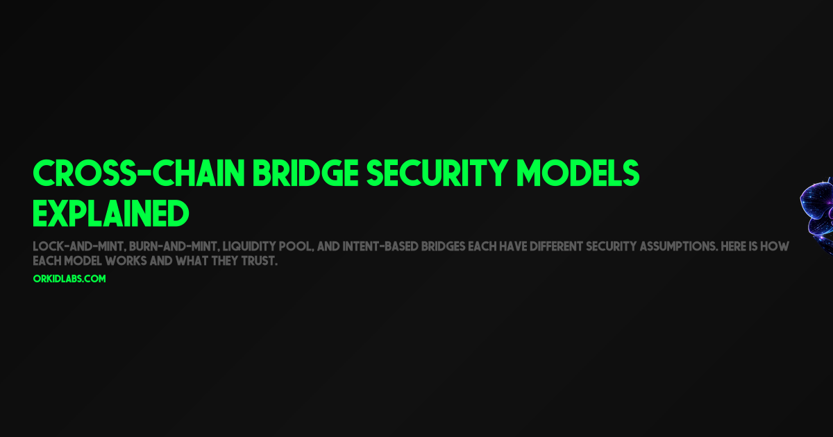 Cross-Chain Bridge Security Models Explained