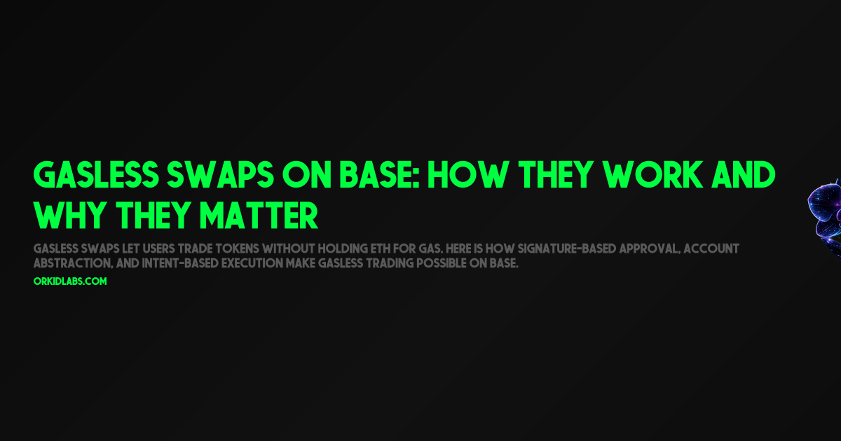 Gasless Swaps on Base: How They Work and Why They Matter
