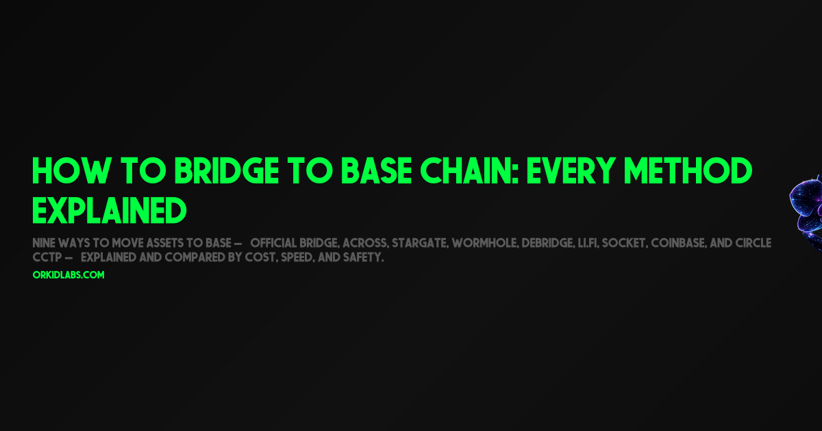 How to Bridge to Base Chain: Every Method Explained
