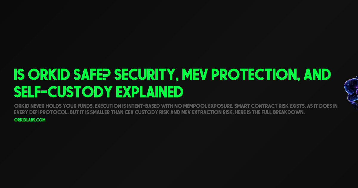 Is Orkid Safe? Security, MEV Protection, and Self-Custody Explained