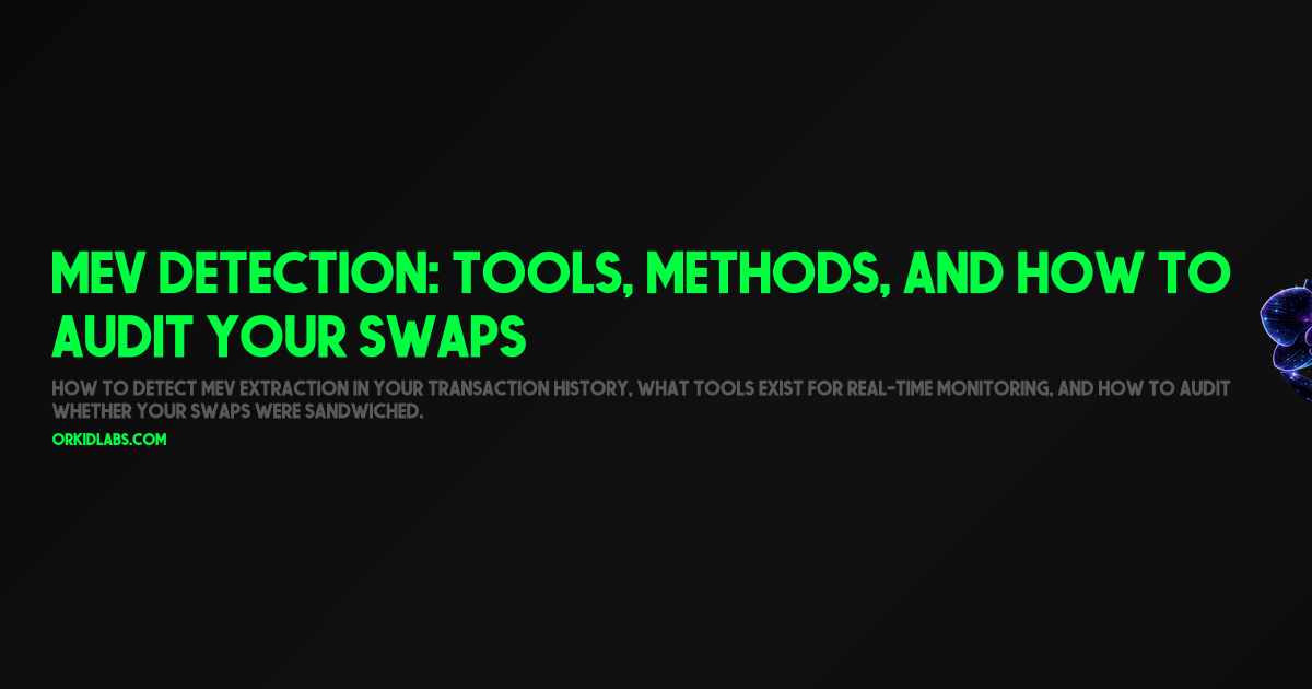 MEV Detection: Tools, Methods, and How to Audit Your Swaps