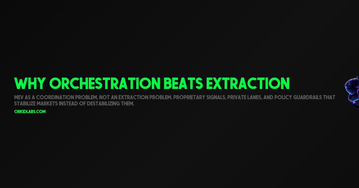 Why Orchestration Beats Extraction