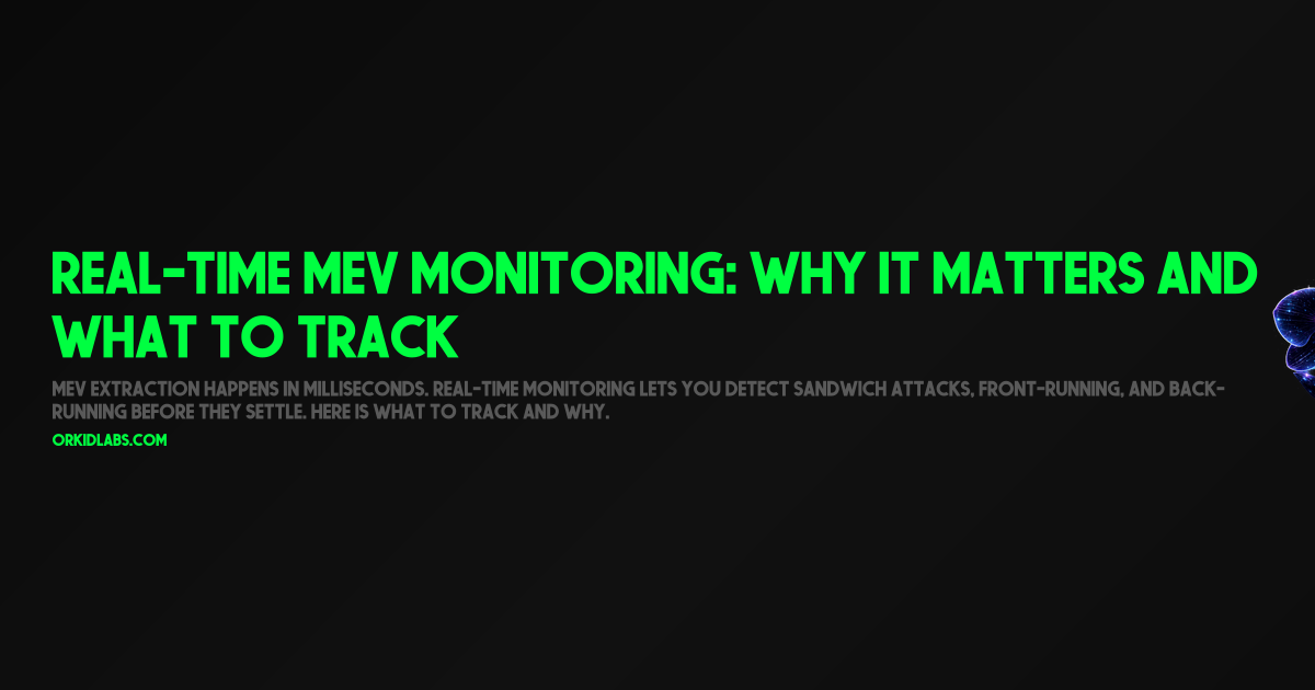 Real-Time MEV Monitoring: Why It Matters and What to Track