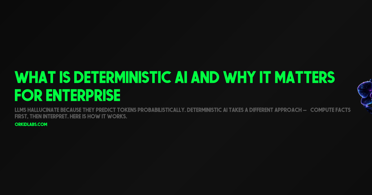 What Is Deterministic AI and Why It Matters for Enterprise