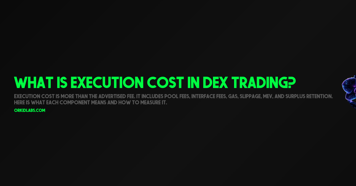 What Is Execution Cost in DEX Trading?